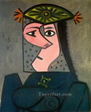 Pablo Picasso Painting - Busto de Mujer R 1943 cubismo Pablo Picasso